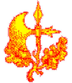 Image of an axe with acorns