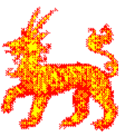 Image of a tiger with antelope stripes