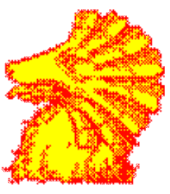 Image of a bear with a scallop for fur